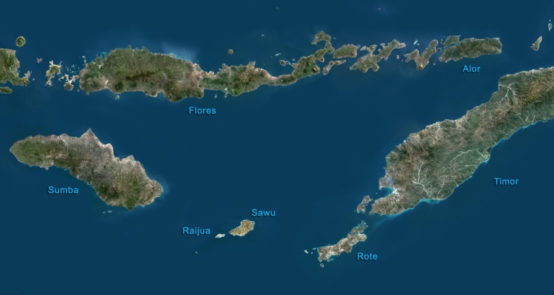 Carte - Indonesie - Petites iles Sonde - Sawu Raijua